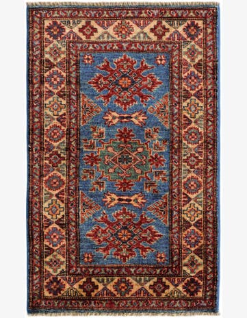 2' x 3' 2 Hand Knotted Kazak Rug