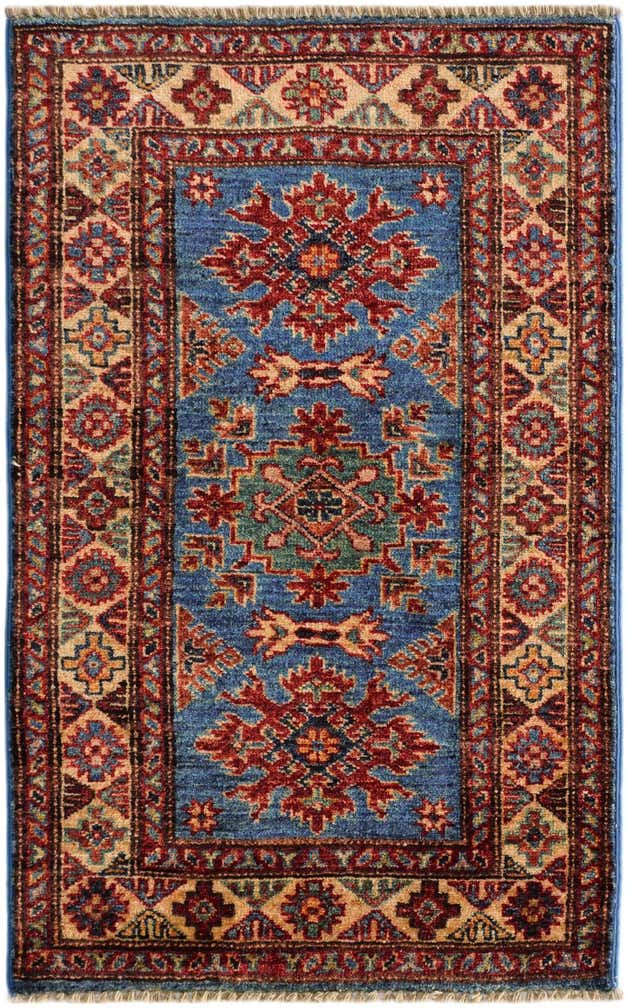 2' x 3' 2 Hand Knotted Kazak Rug