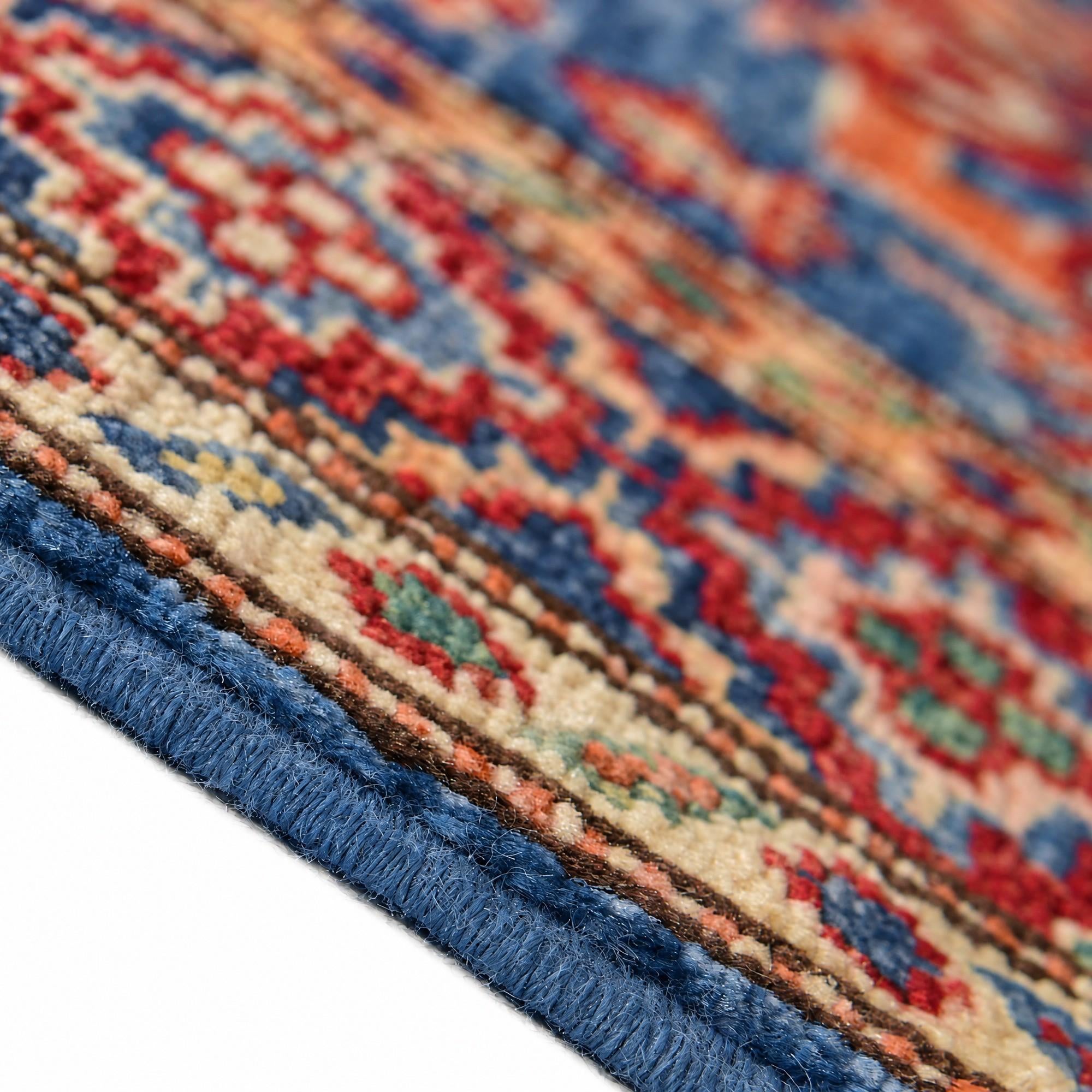 65cm x 95cm anudado a mano Kazak Alfombra