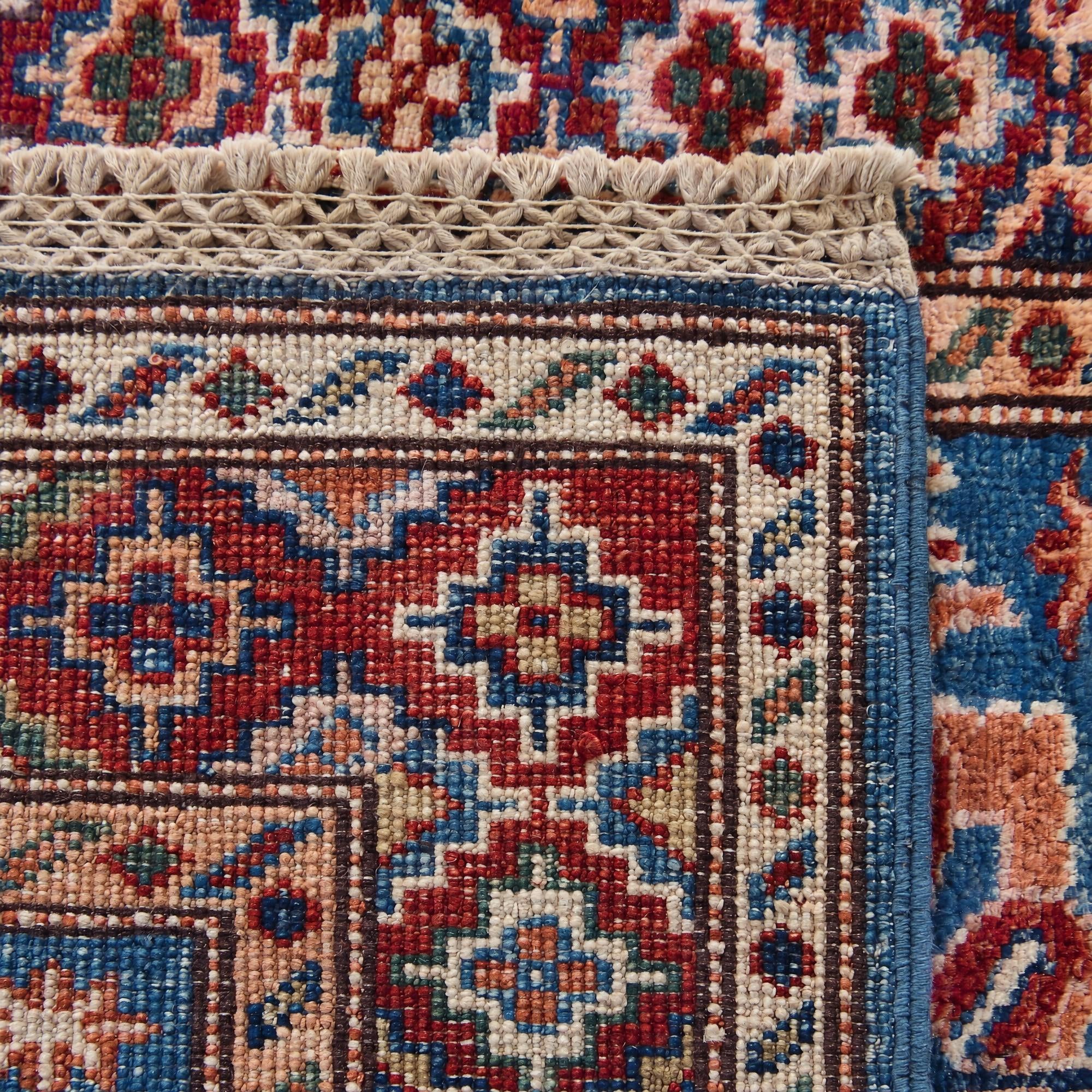 65cm x 95cm anudado a mano Kazak Alfombra