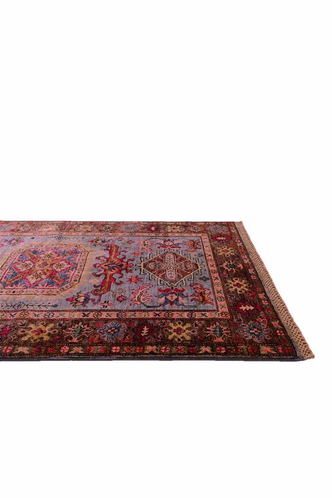 3' 4 x 4' 11 Hand Knotted Kazak Rug