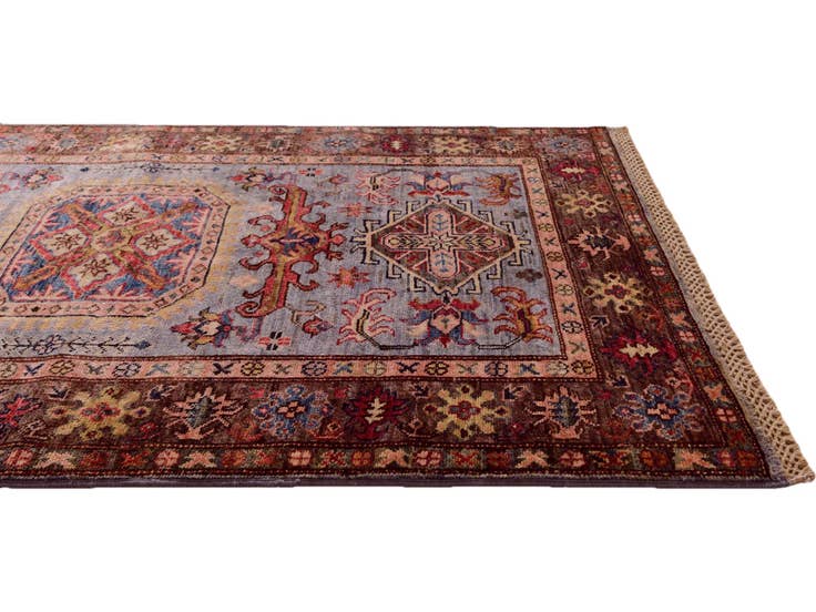 Detail image of 3' 4 x 4' 11 Hand Knotted Kazak Rug