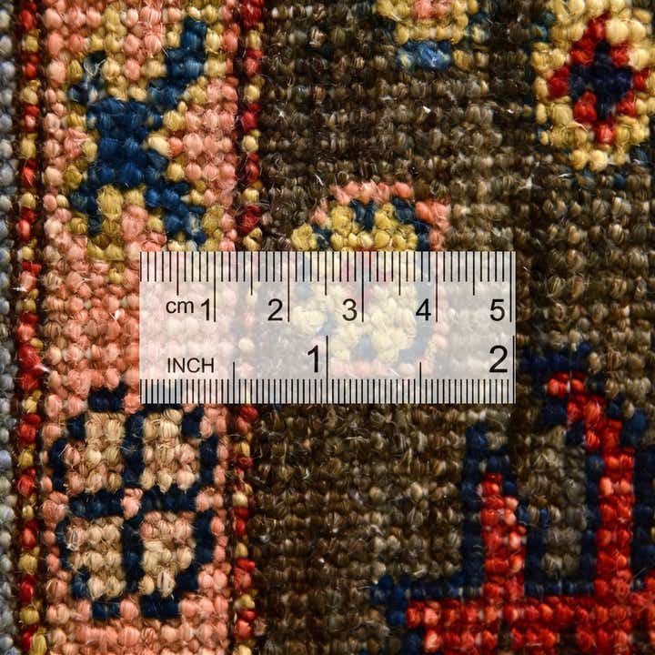3' 4 x 4' 11 Hand Knotted Kazak Rug