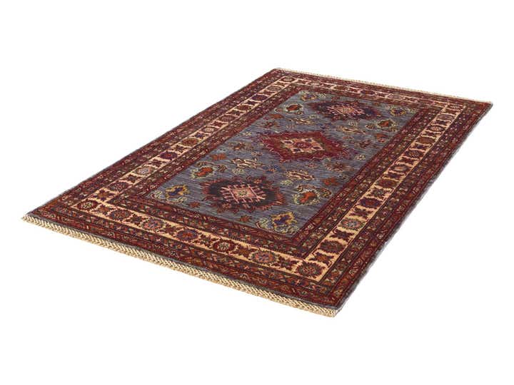 3' 2 x 5' 2 Hand Knotted Kazak Rug