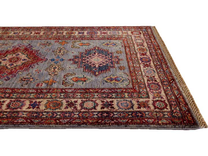 3' 2 x 5' 2 Hand Knotted Kazak Rug