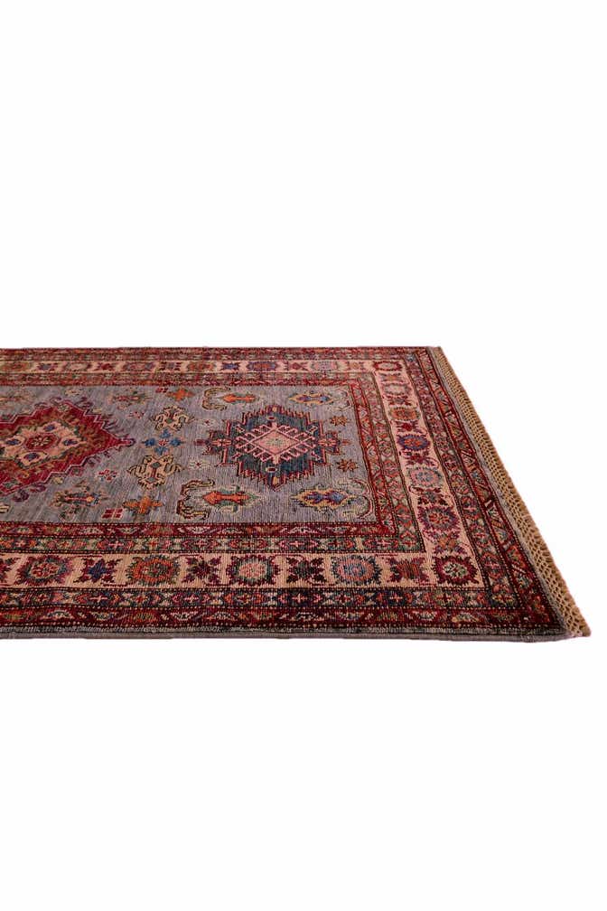 3' 2 x 5' 2 Hand Knotted Kazak Rug