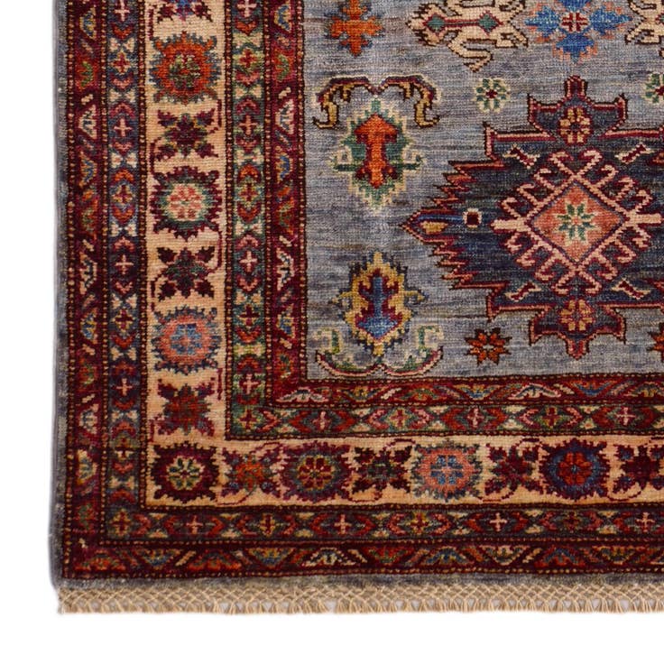 Detail image of 3' 2 x 5' 2 Hand Knotted Kazak Rug