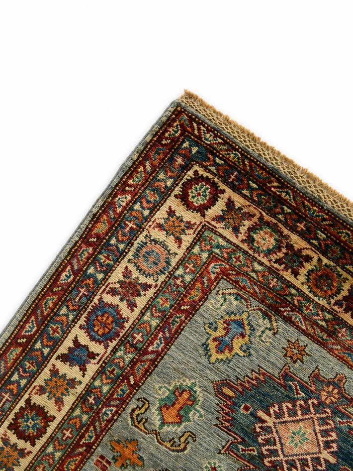 Detail image of 3' 2 x 5' 2 Hand Knotted Kazak Rug