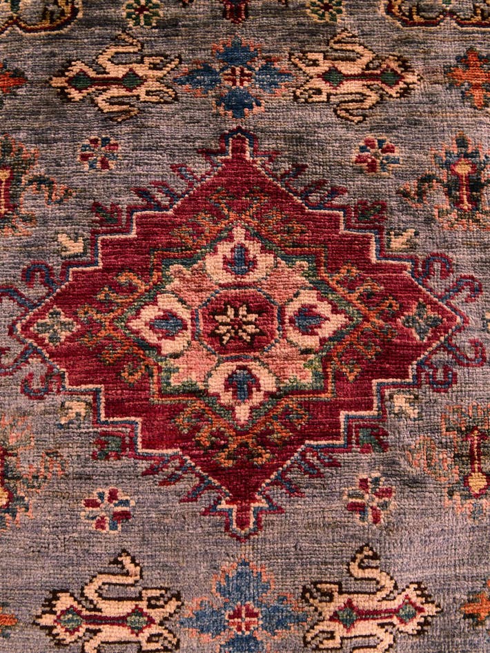 Detail image of 3' 2 x 5' 2 Hand Knotted Kazak Rug