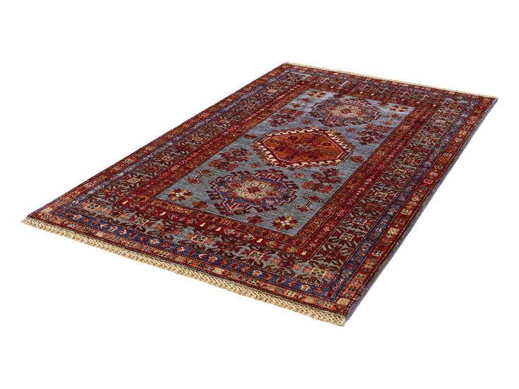 Detail image of 3' 3 x 5' 2 Hand Knotted Kazak Rug