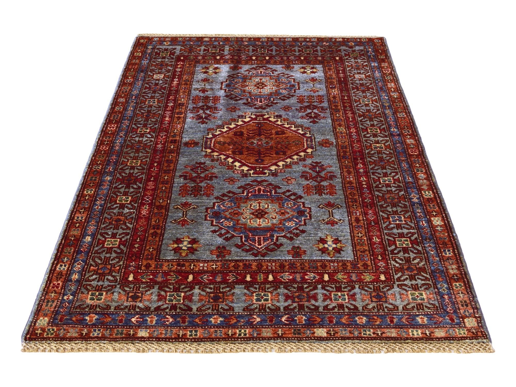3' 3 x 5' 2 Hand Knotted Kazak Rug
