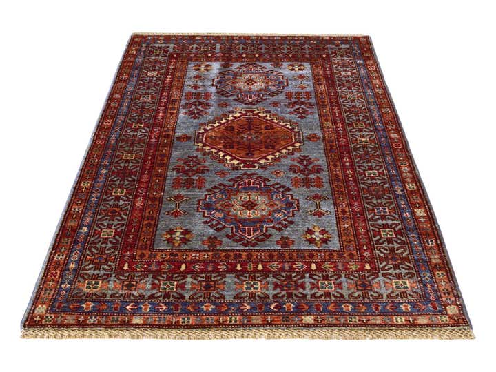 3' 3 x 5' 2 Hand Knotted Kazak Rug