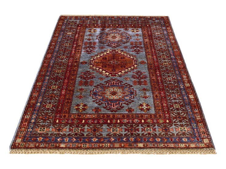 Detail image of 3' 3 x 5' 2 Hand Knotted Kazak Rug