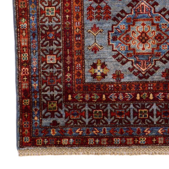 3' 3 x 5' 2 Hand Knotted Kazak Rug