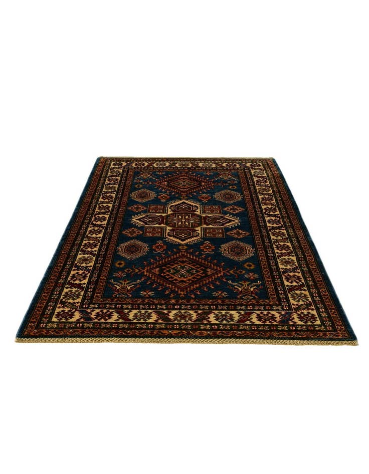 Detail image of 3' 11 x 6' 6 Hand Knotted Kazak Rug