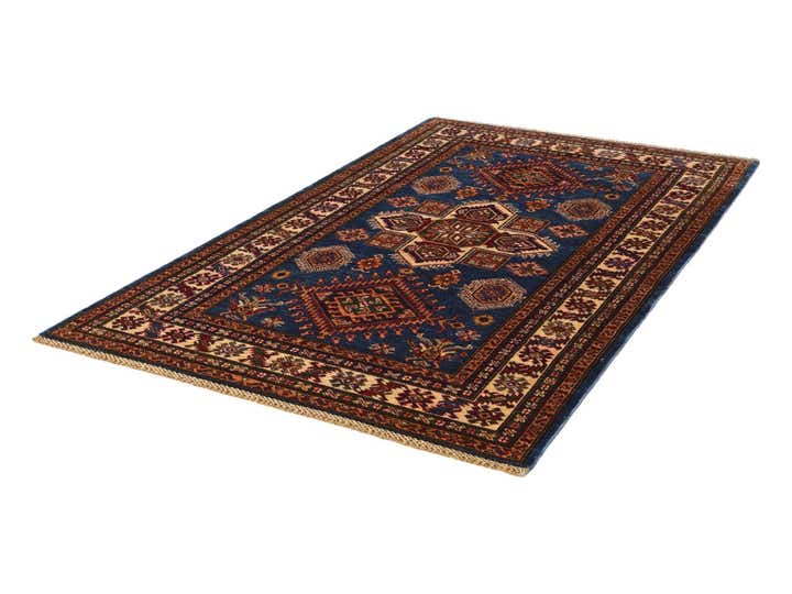 3' 11 x 6' 6 Hand Knotted Kazak Rug