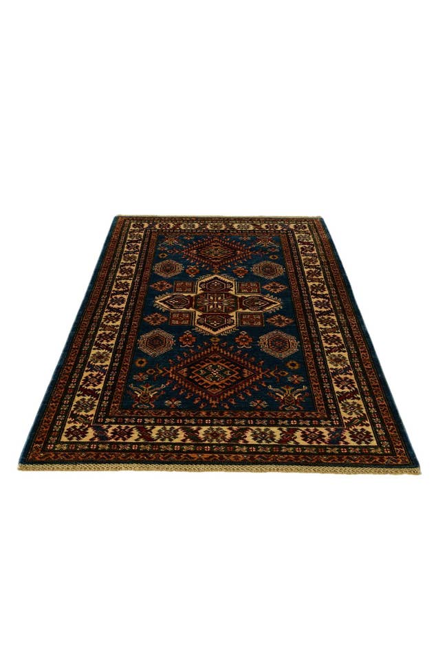Detail image of 3' 11 x 6' 6 Hand Knotted Kazak Rug