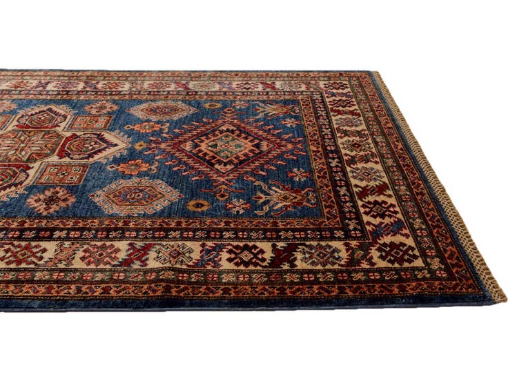 Detail image of 3' 11 x 6' 6 Hand Knotted Kazak Rug