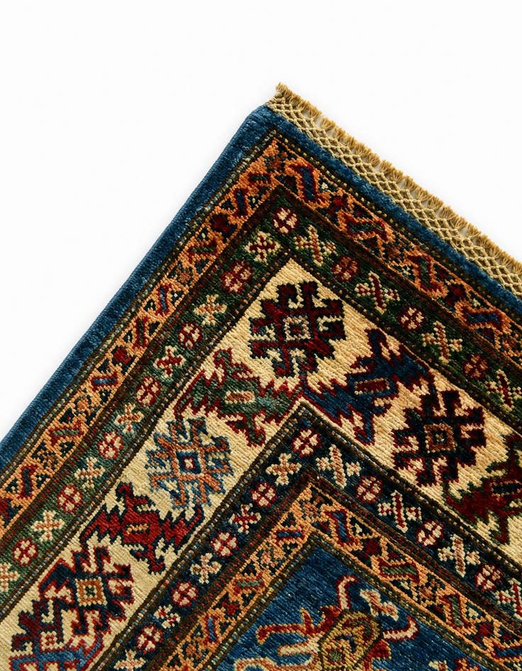 Detail image of 3' 11 x 6' 6 Hand Knotted Kazak Rug