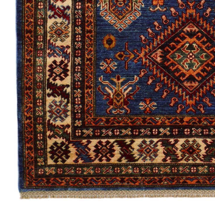 Detail image of 3' 11 x 6' 6 Hand Knotted Kazak Rug