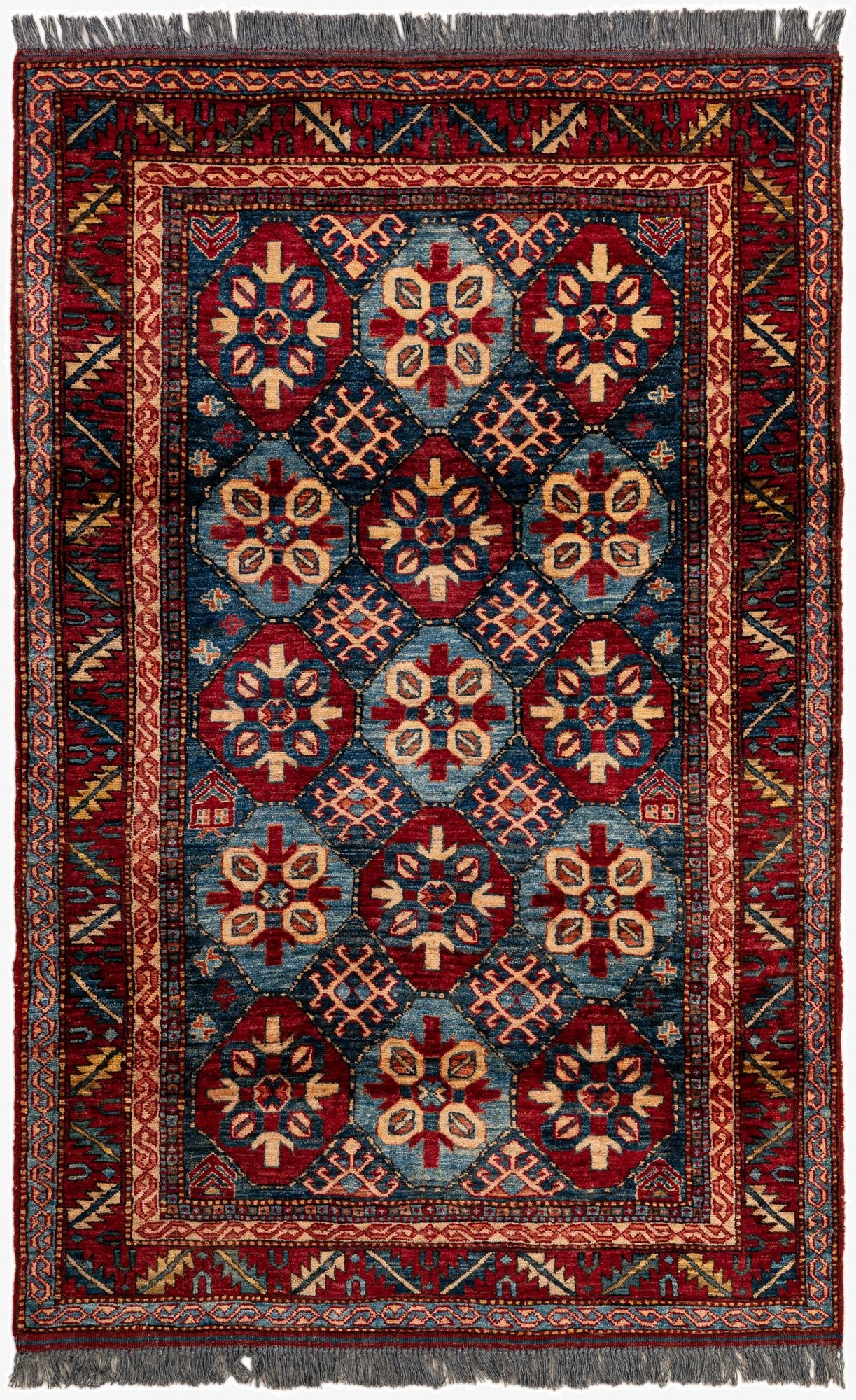 3' 11 x 6'  Hand Knotted Kazak Wool Rug