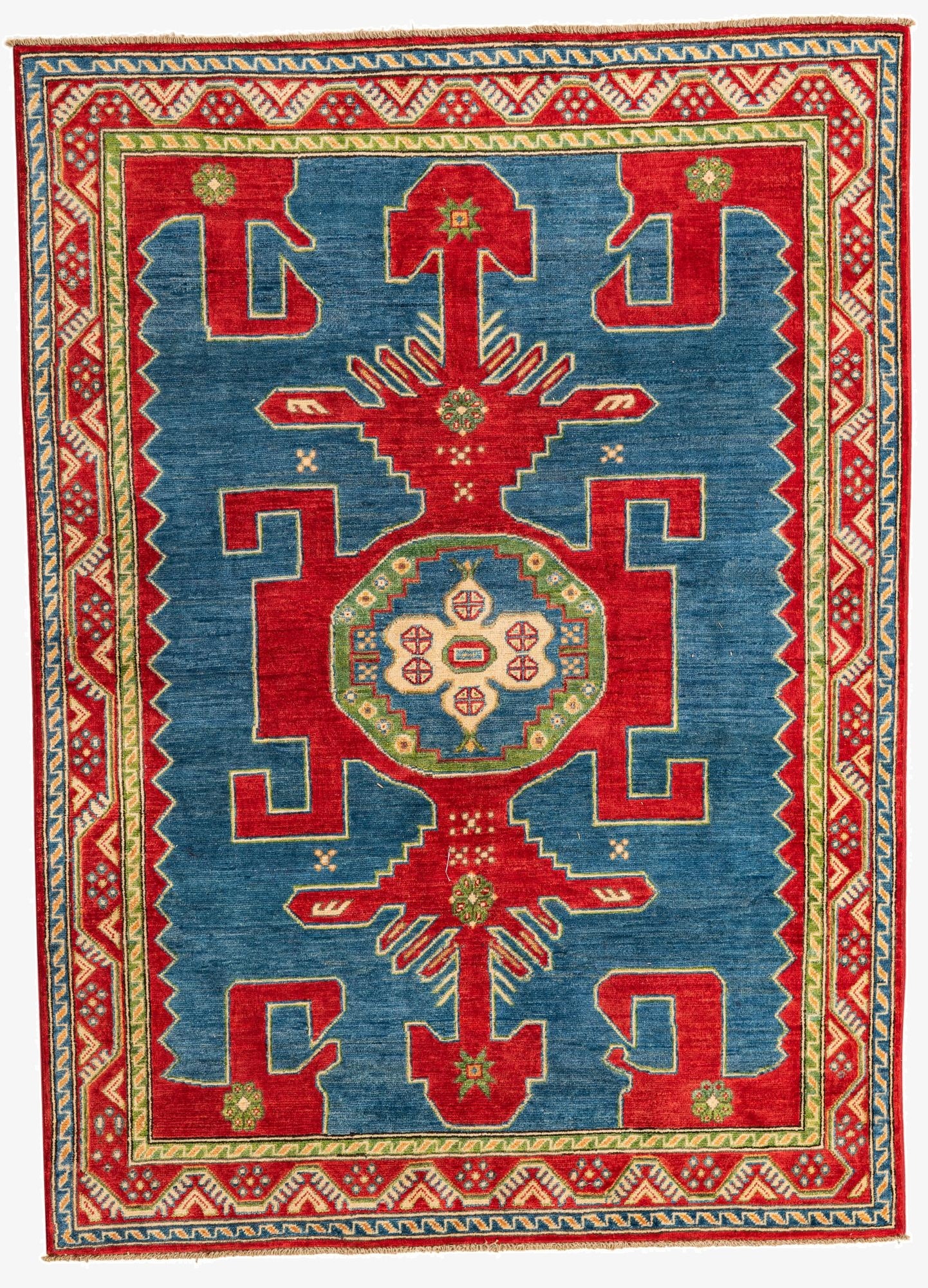 5' x 7'  Hand Knotted Kazak Rug