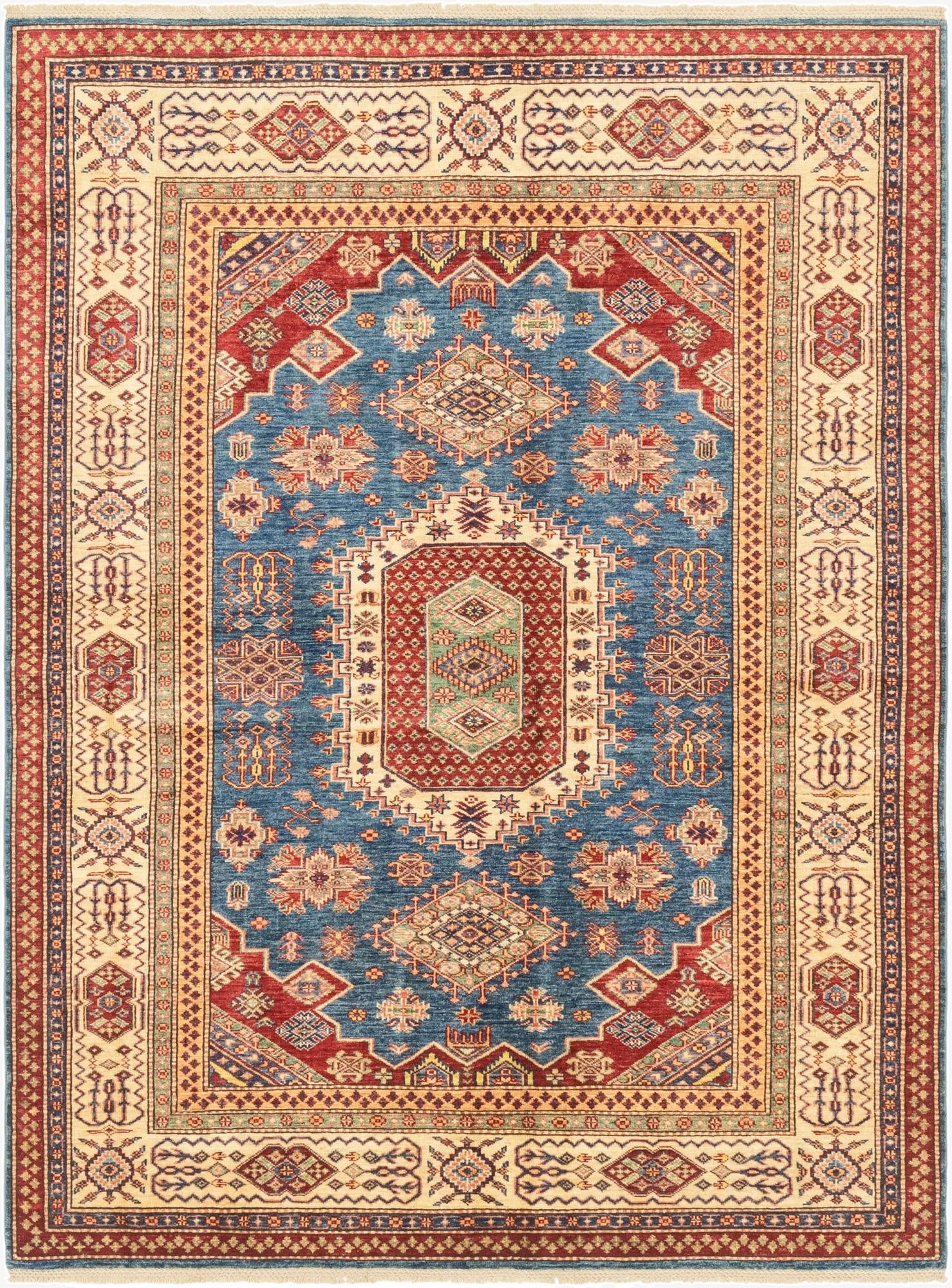 5' 8 x 7' 8  Hand Knotted Kazak Oriental Rug