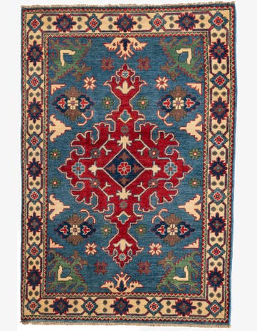 3' 6 x 5' 1 Hand Knotted Kazak Rug