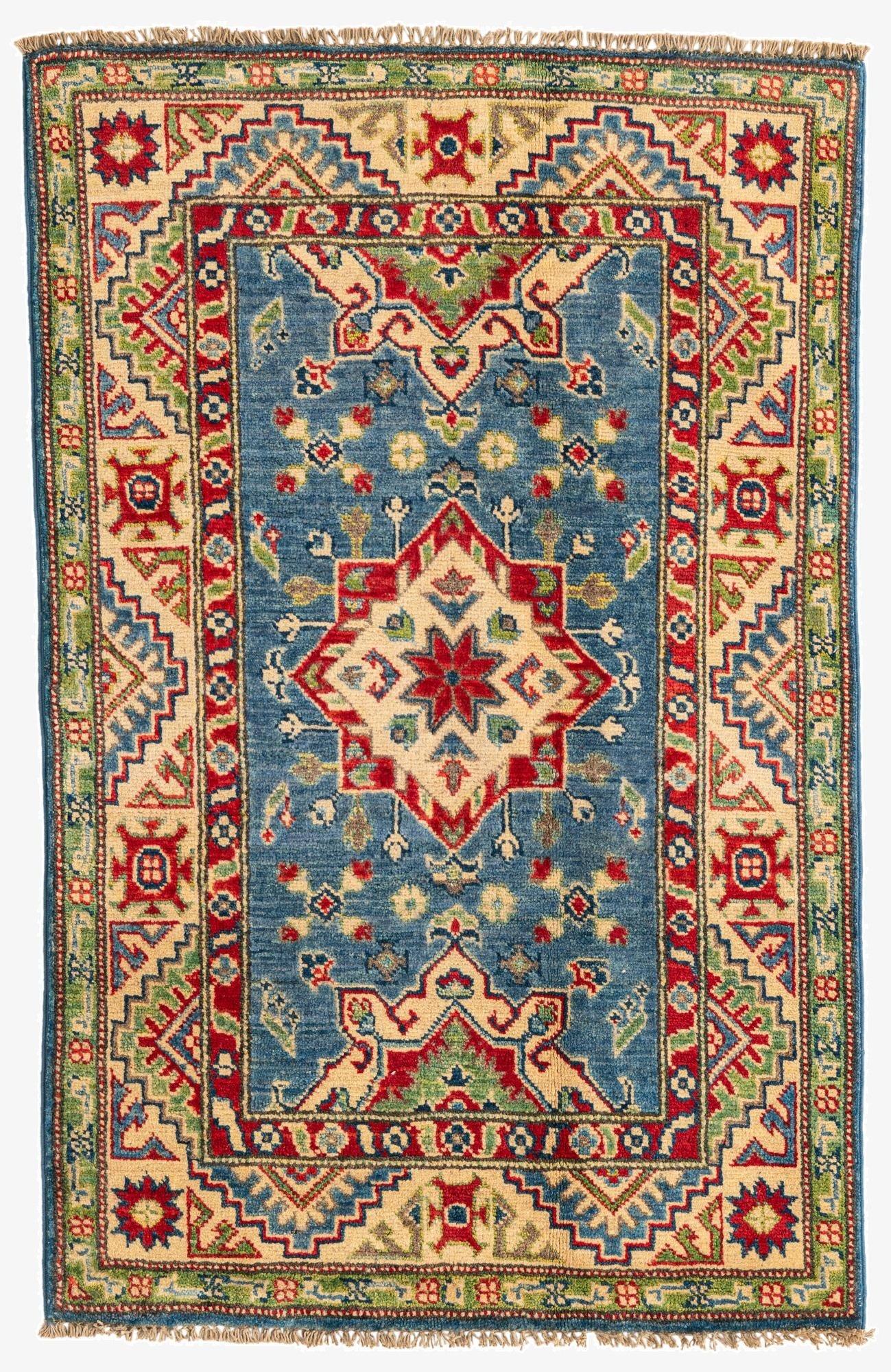 2' 8 x 4' 2  Hand Knotted Kazak Rug