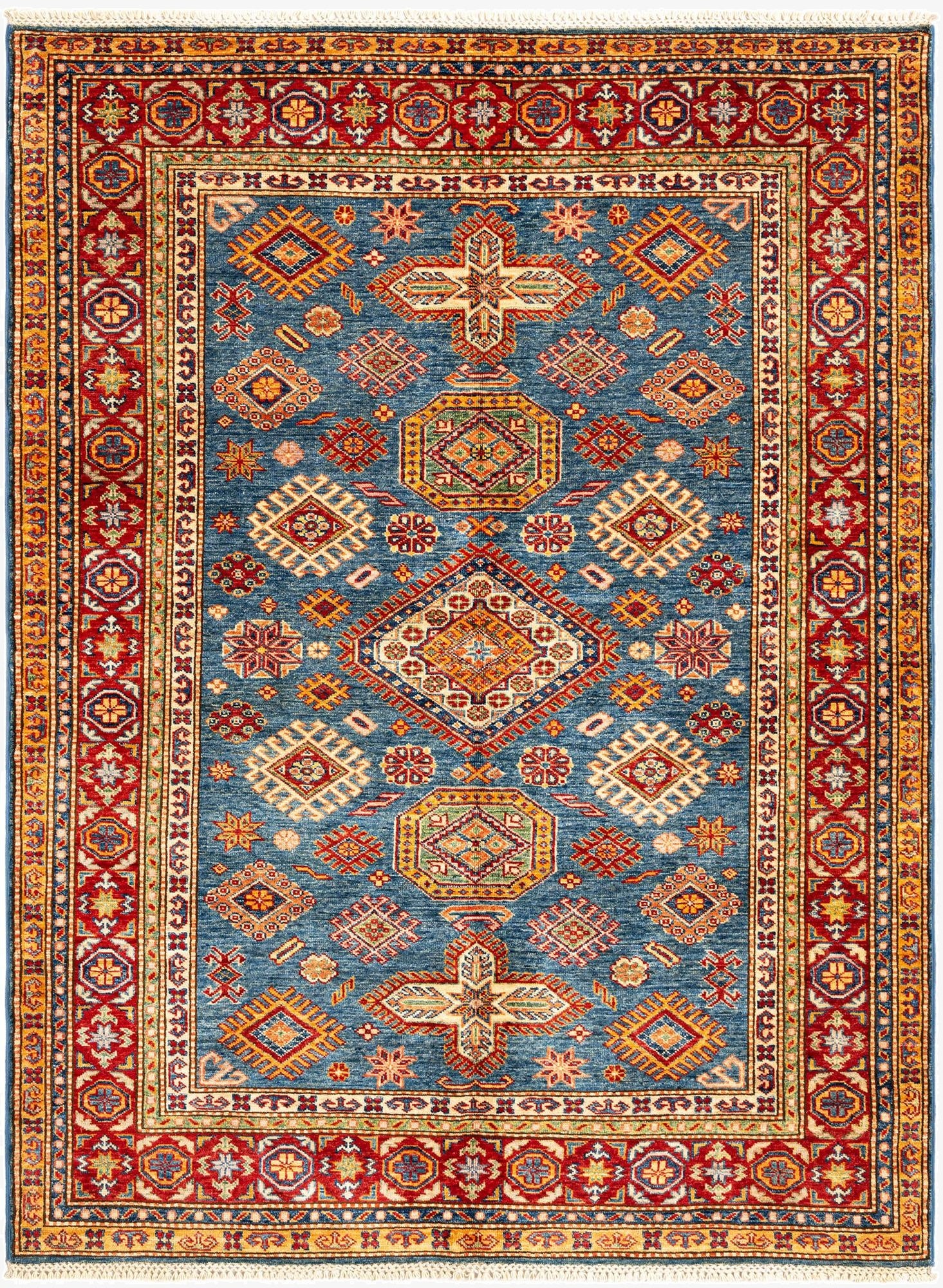 5' x 6' 8 Kazak Wool Rug