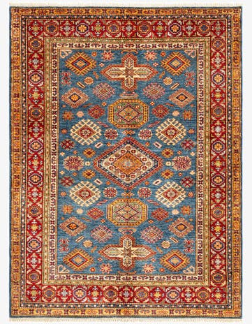 5' x 6' 8 Kazak Wool Rug