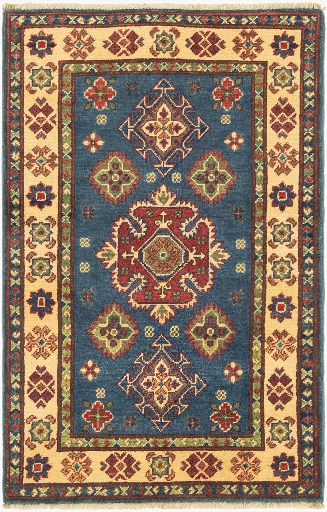 2' 7 x 4' 3  Hand Knotted Kazak Rug