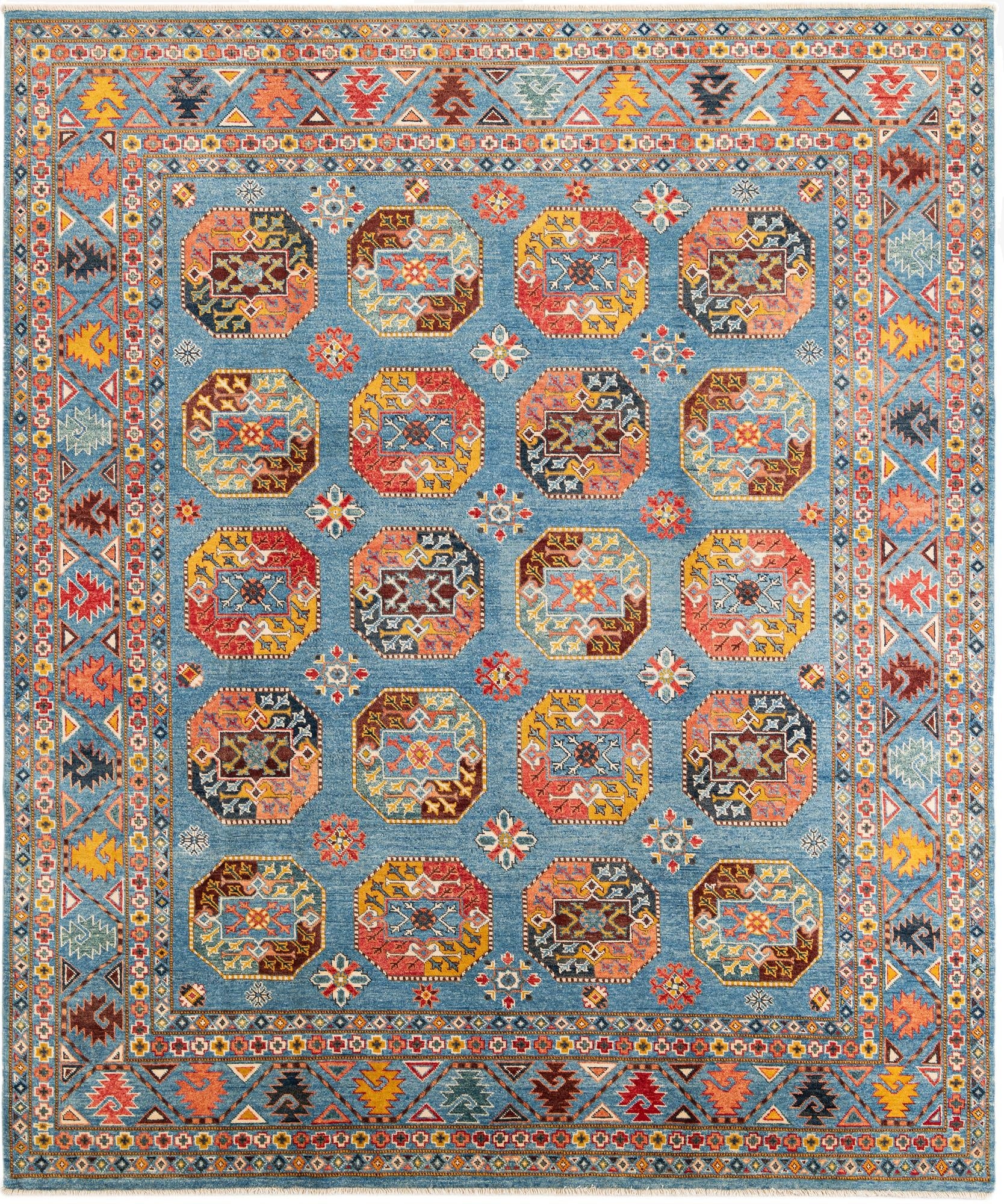8' 2 x 9' 8 Hand Knotted Kazak Rug