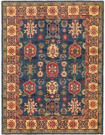 5' x 6' 6 Hand Knotted Kazak Rug