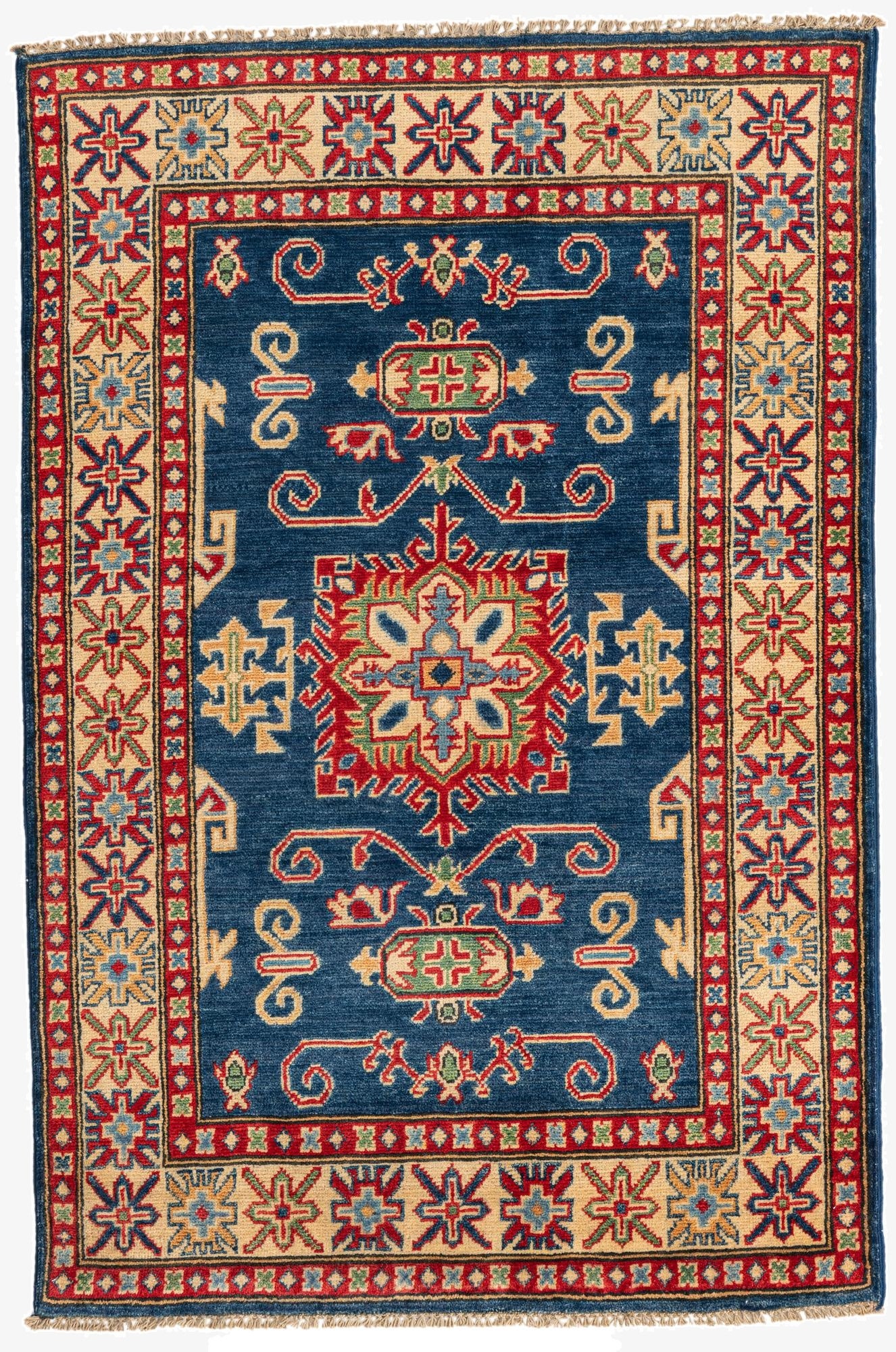3' 4 x 5'  Hand Knotted Kazak Rug