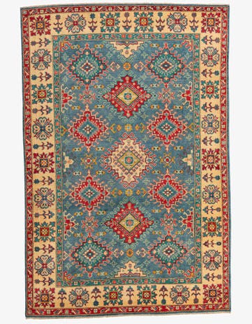 6' 8 x 10' Hand Knotted Kazak Rug