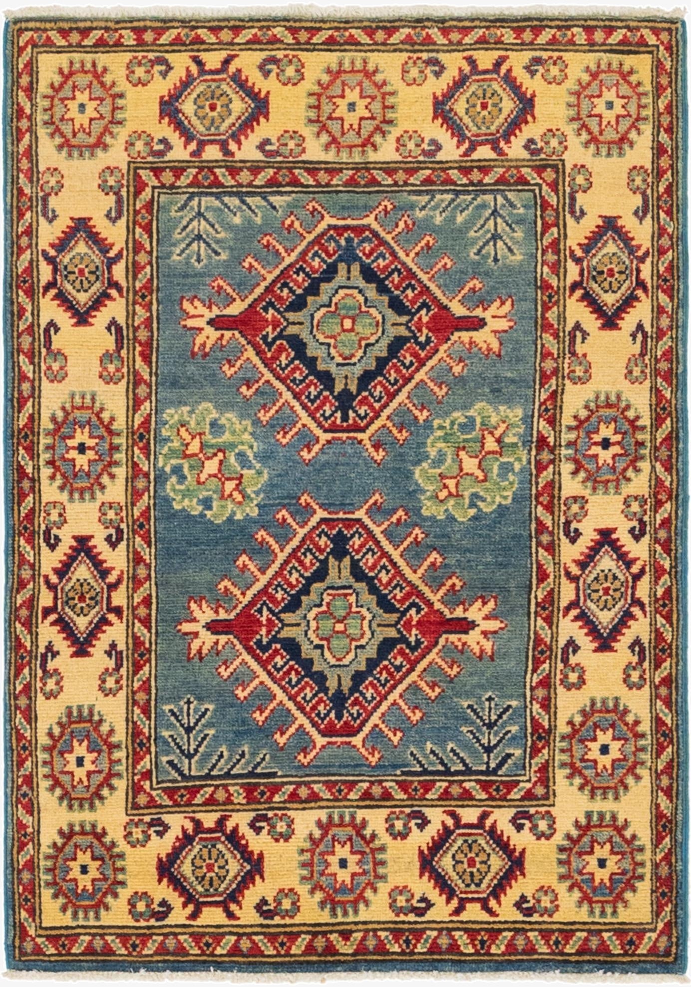 80cm x 115cm  Hand Knotted Kazak Rug