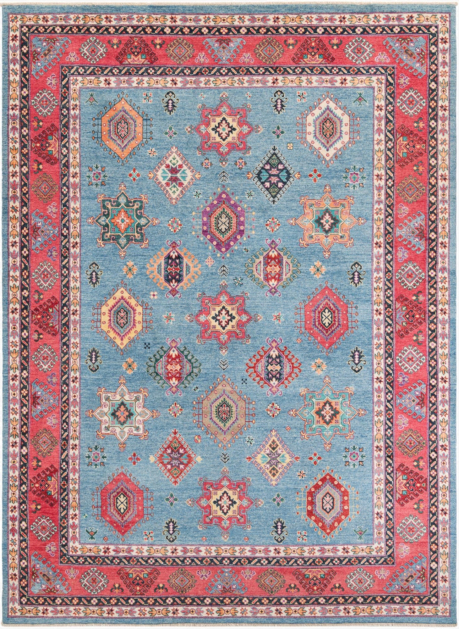 8' 2 x 11' 3 Hand Knotted Kazak Rug
