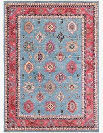 8' 2 x 11' 3 Hand Knotted Kazak Rug