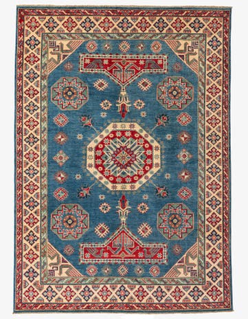 6' 1 x 8' 6 Hand Knotted Kazak Rug