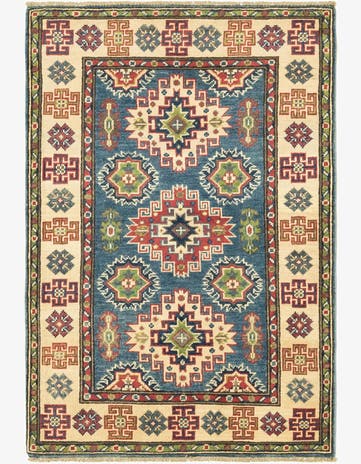 2' 9 x 4' 2 Hand Knotted Kazak Rug