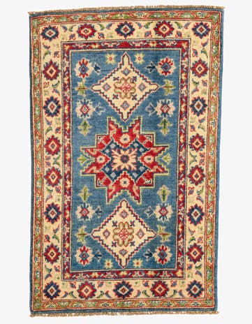 2' 7 x 4' Hand Knotted Kazak Rug