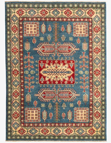 4' 10 x 6' 9 Hand Knotted Kazak Rug