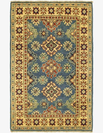 2' 9 x 4' 4 Hand Knotted Kazak Rug