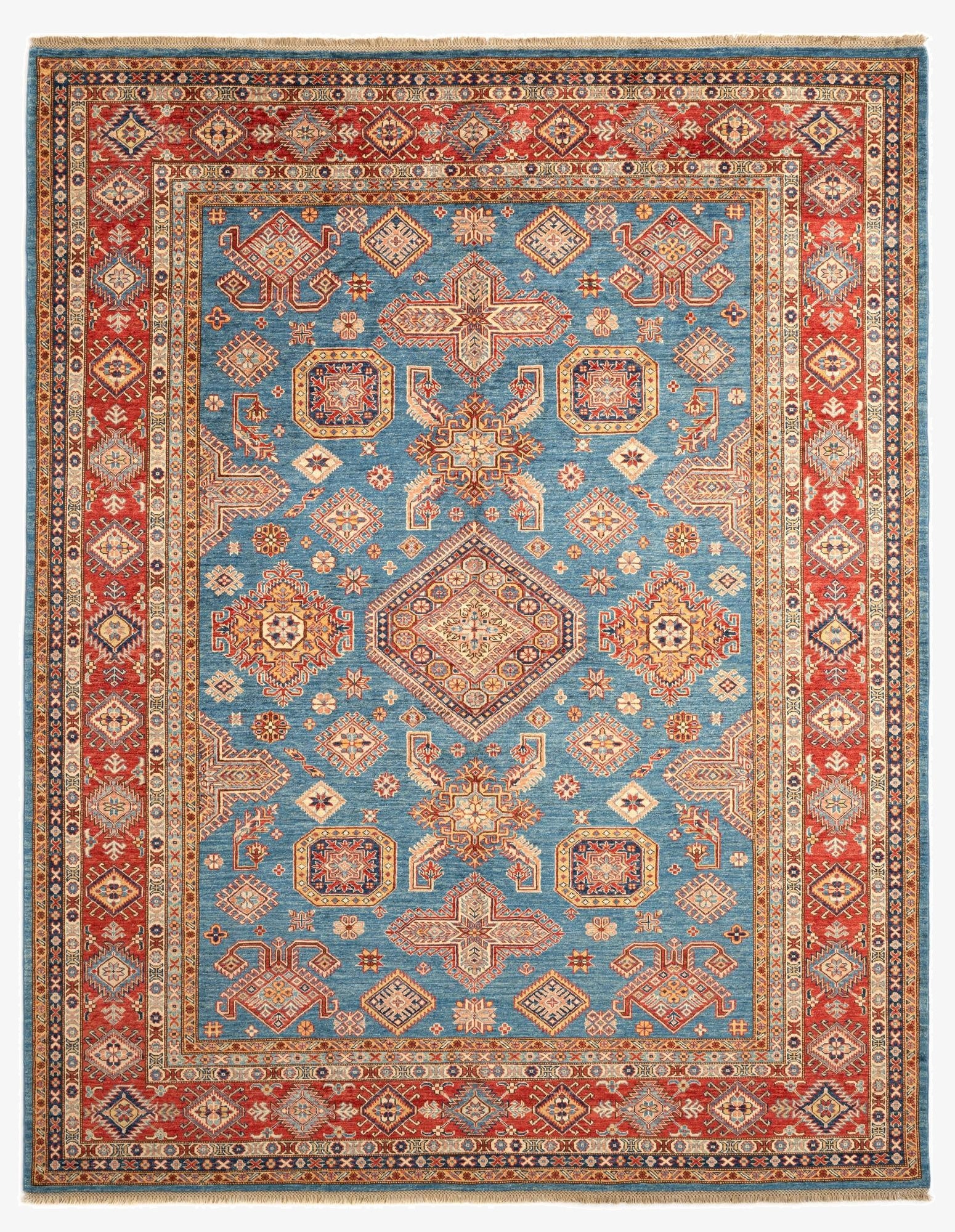 7' 10 x 9' 11 Kazak Wool Rug
