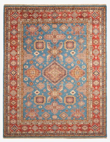 7' 10 x 9' 11 Kazak Wool Rug