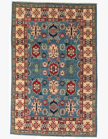 3' 10 x 6' Hand Knotted Kazak Rug