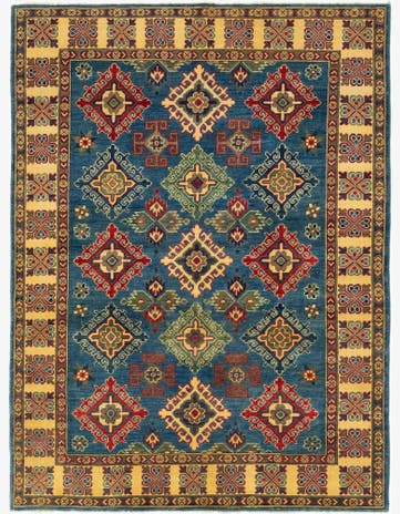 5' 2 x 6' 10 Hand Knotted Kazak Rug