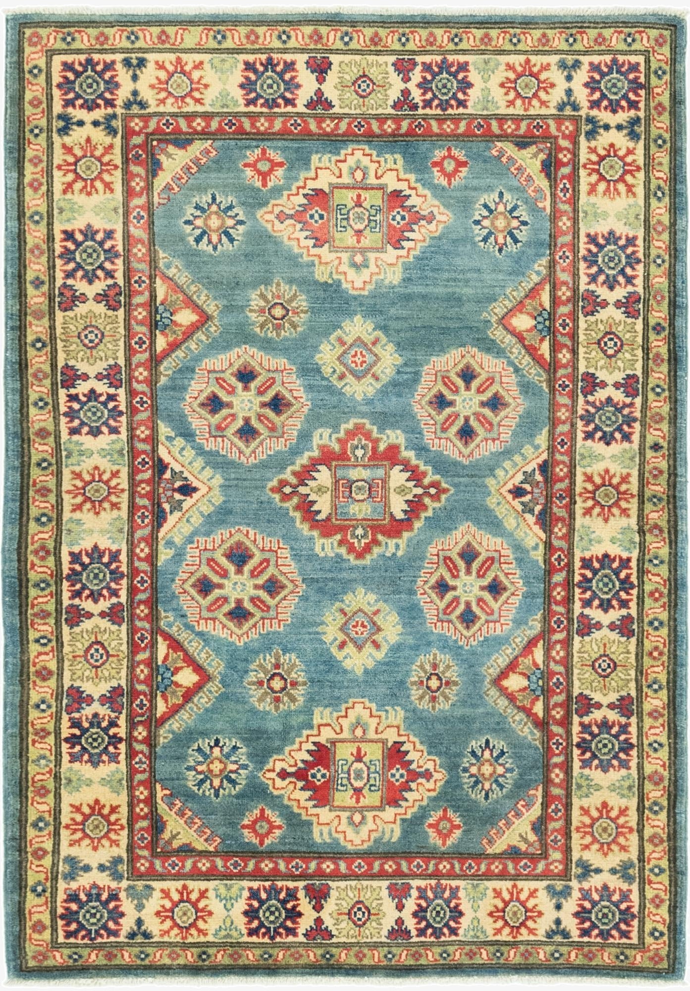 3' 10 x 5' 10  Hand Knotted Kazak Rug