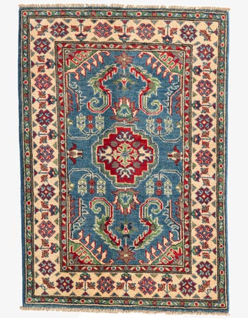 2' 8 x 4' Hand Knotted Kazak Rug
